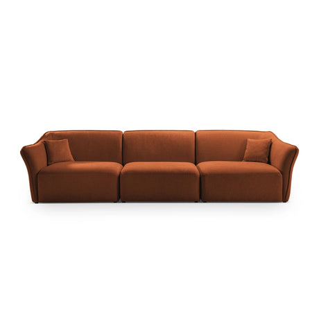 Hailey 5-Sitzer Sofa aus Boucle (Sic30) in Ziegel, 292x102 cm – Bild 1