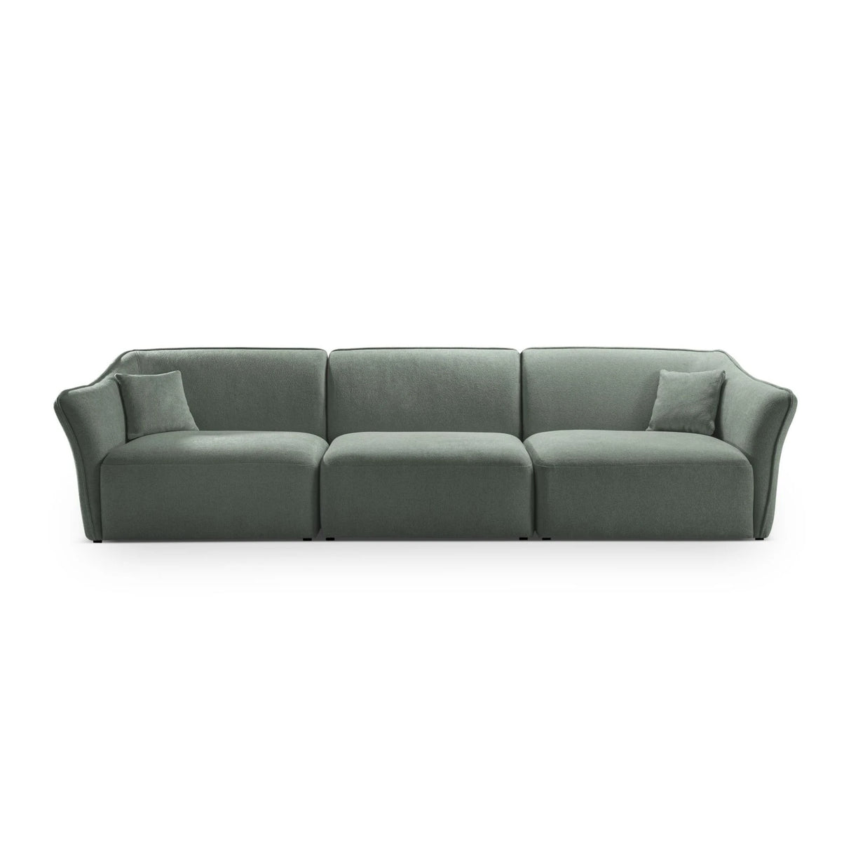 Hailey 5-Sitzer Sofa aus Boucle (Sic5) in Mint, 292x102 cm – Bild 1
