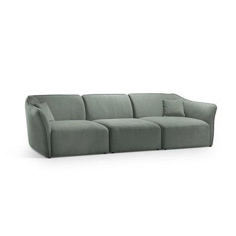 Hailey 5-Sitzer Sofa aus Boucle (Sic5) in Mint, 292x102 cm – Bild 3