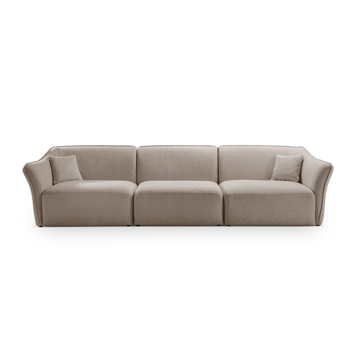 Hailey 5-Sitzer Sofa aus Boucle (Sic50) in Dunkelbeige, 292x102 cm – Bild 1