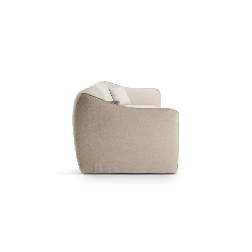 Hailey 5-Sitzer Sofa aus Boucle (Sic55) in Leichtes Beige, 292x102 cm – Bild 4