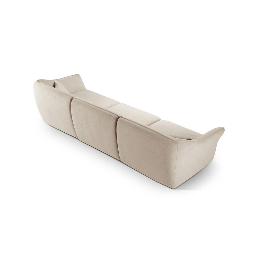 Hailey 5-Sitzer Sofa aus Boucle (Sic55) in Leichtes Beige, 292x102 cm – Bild 5