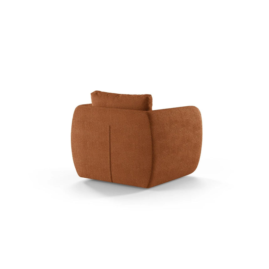 Iga Sessel aus Boucle (Baloo 2078) in Terrakotta, 95x87 cm – Bild 4