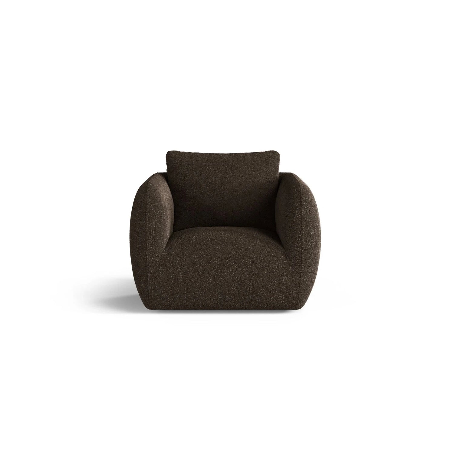 Iga Sessel aus Boucle (Baloo 2081) in Braun, 95x87 cm – Bild 1