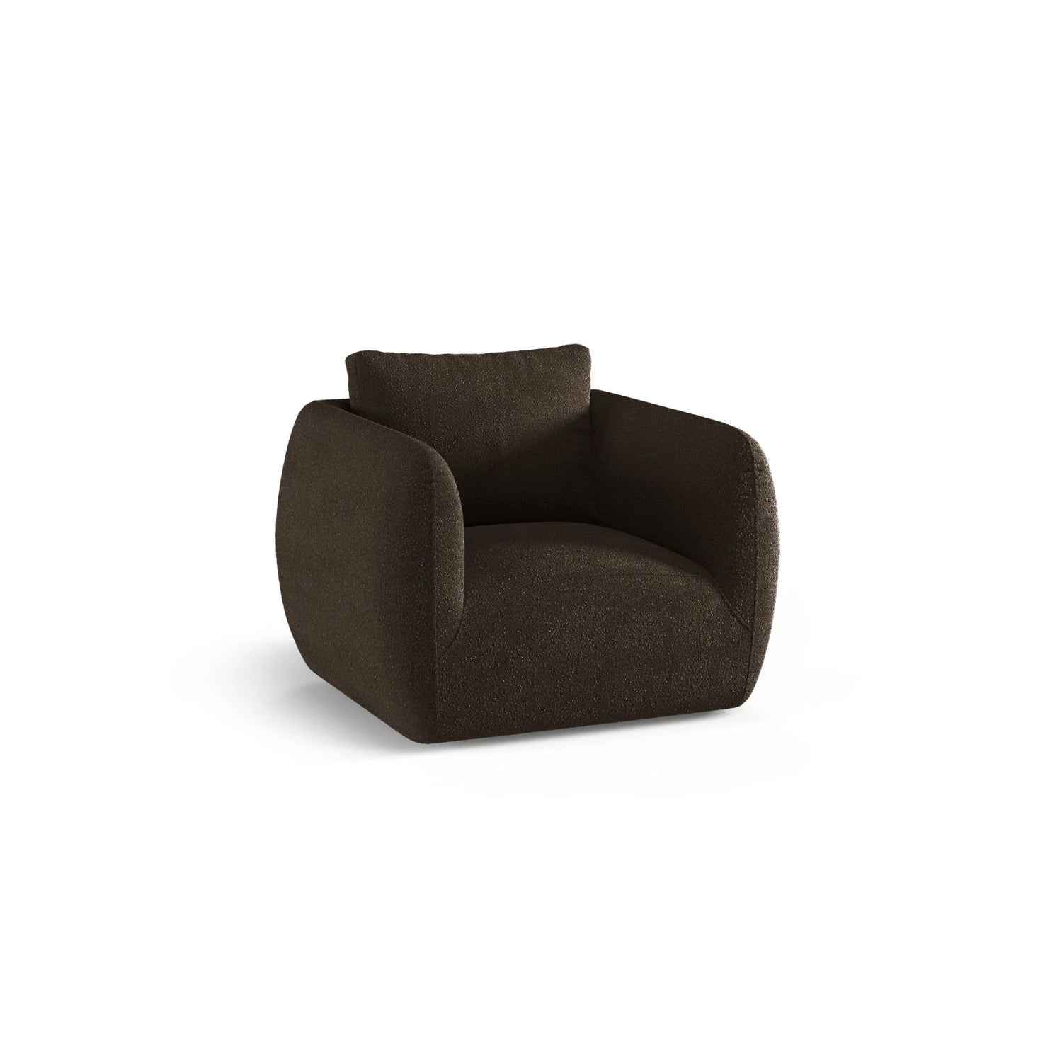Iga Sessel aus Boucle (Baloo 2081) in Braun, 95x87 cm – Bild 3