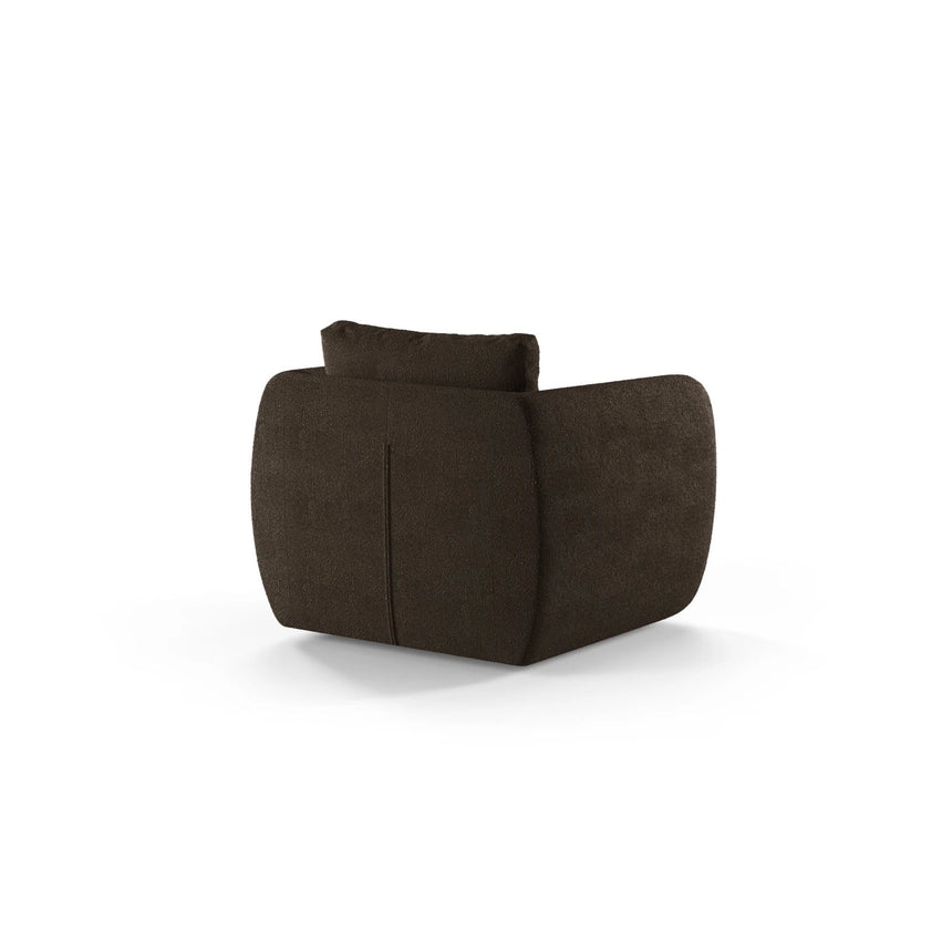 Iga Sessel aus Boucle (Baloo 2081) in Braun, 95x87 cm – Bild 4