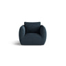 Iga Sessel aus Boucle (Baloo 2088) in Dunkelblau, 95x87 cm – Bild 1