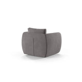 Iga Sessel aus Samt (Casino Ash) in Hellgrau, 95x87 cm – Bild 4