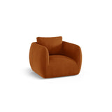 Iga Sessel aus Samt (Casino Terracota) in Terrakotta, 95x87 cm – Bild 3
