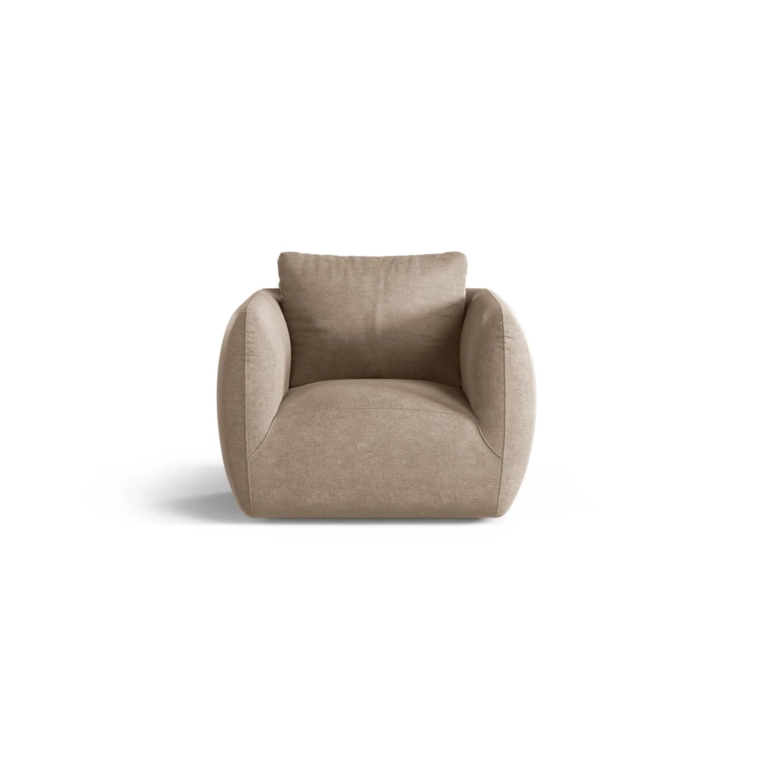 Iga Sessel aus Strukturierter Stoff (Wind 11) in Sand, 95x87 cm – Bild 1