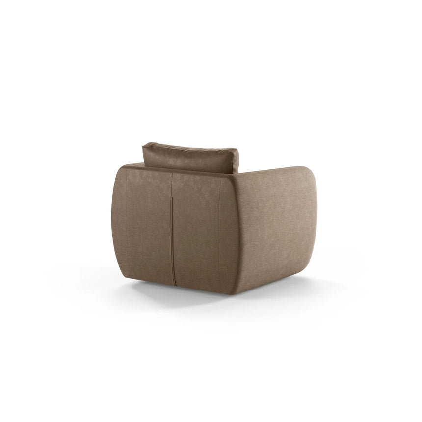 Iga Sessel aus Strukturierter Stoff (Wind 11) in Sand, 95x87 cm – Bild 4