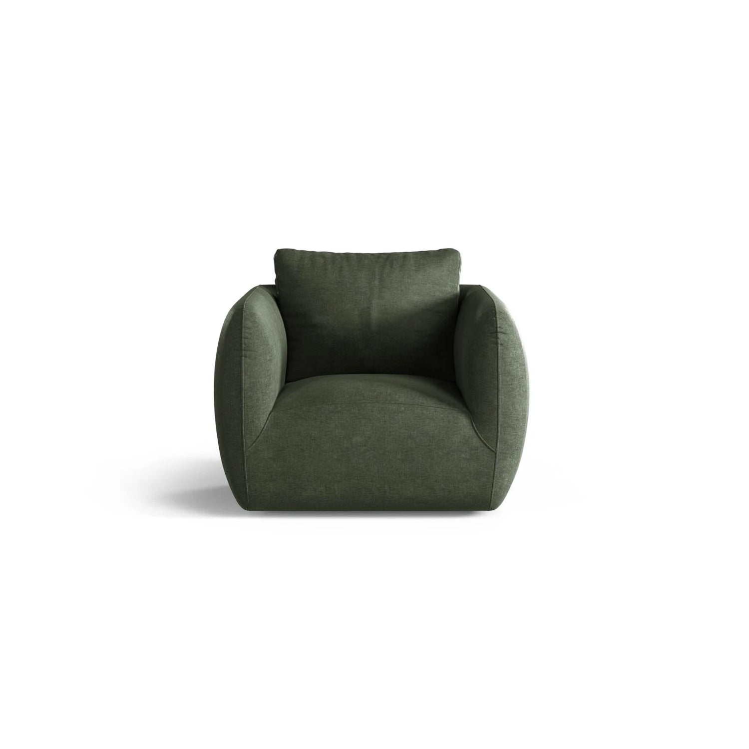 Iga Sessel aus Strukturierter Stoff (Wind 75) in Moosgrün, 95x87 cm – Bild 1
