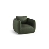 Iga Sessel aus Strukturierter Stoff (Wind 75) in Moosgrün, 95x87 cm – Bild 3