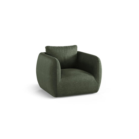 Iga Sessel aus Strukturierter Stoff (Wind 75) in Moosgrün, 95x87 cm – Bild 3
