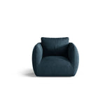 Iga Sessel aus Strukturierter Stoff (Wind 77) in Marineblau, 95x87 cm – Bild 1