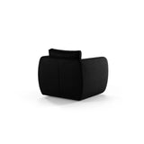 Iga Sessel aus Strukturierter Stoff (Wind 99) in Schwarz, 95x87 cm – Bild 4