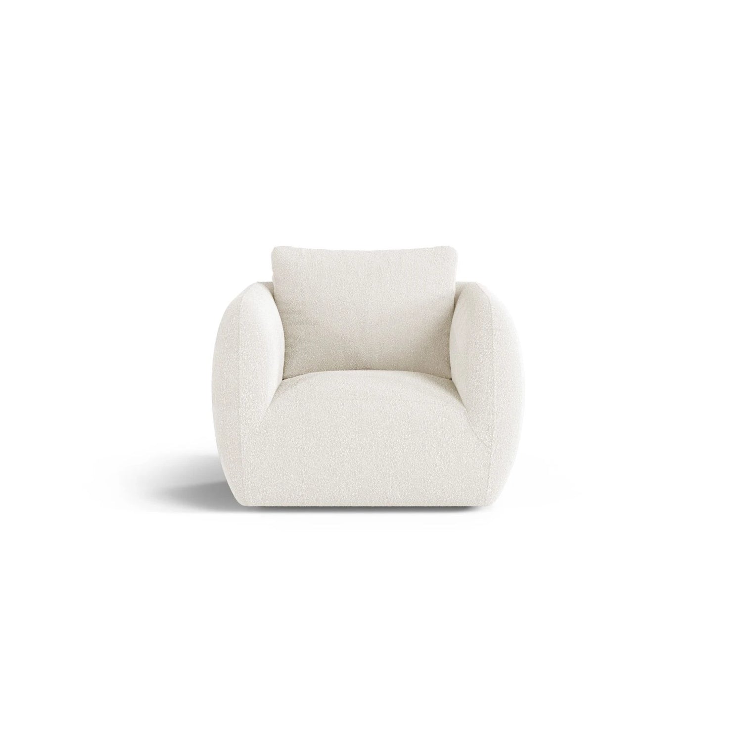 Iga Sessel drehbar aus Samt, Chenille oder Boucle, 95x87 cm – Bild 1