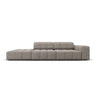 Jennifer 3-Sitzer Ecksofa, Linke Seite offen, mit Bezug aus Chenille (Haga 16) in Grau, 262x102 cm – Bild 1