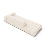 Jennifer 3-Sitzer Ecksofa, Linke Seite offen, mit Bezug aus Samt oder Chenille, 262x102 cm – Bild 5