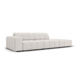 Jennifer 3-Sitzer Ecksofa, Rechte Seite offen, mit Bezug aus Chenille (Haga 06) in Hellgrau, 262x102 cm – Bild 3