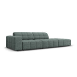 Jennifer 3-Sitzer Ecksofa, Rechte Seite offen, mit Bezug aus Chenille (Haga 78) in Petrol, 262x102 cm – Bild 3