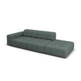 Jennifer 3-Sitzer Ecksofa, Rechte Seite offen, mit Bezug aus Chenille (Haga 78) in Petrol, 262x102 cm – Bild 4
