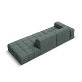 Jennifer 3-Sitzer Ecksofa, Rechte Seite offen, mit Bezug aus Chenille (Haga 78) in Petrol, 262x102 cm – Bild 5