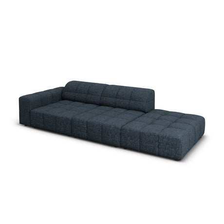 Jennifer 3-Sitzer Ecksofa, Rechte Seite offen, mit Bezug aus Chenille (Haga 86) in Königsblau, 262x102 cm – Bild 4