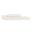 Jennifer 3-Sitzer Ecksofa, Rechte Seite offen, mit Bezug aus Samt oder Chenille, 262x102 cm – Bild 1