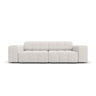 Jennifer 3-Sitzer Sofa mit Bezug aus Chenille (Haga 06) in Hellgrau, 204x102 cm – Bild 1