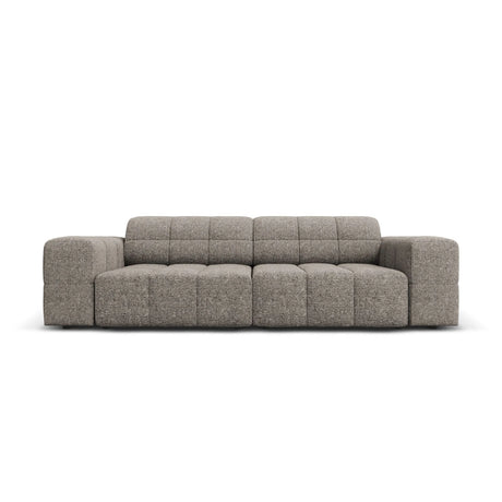 Jennifer 3-Sitzer Sofa mit Bezug aus Chenille (Haga 16) in Grau, 204x102 cm – Bild 1