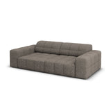 Jennifer 3-Sitzer Sofa mit Bezug aus Chenille (Haga 16) in Grau, 204x102 cm – Bild 4