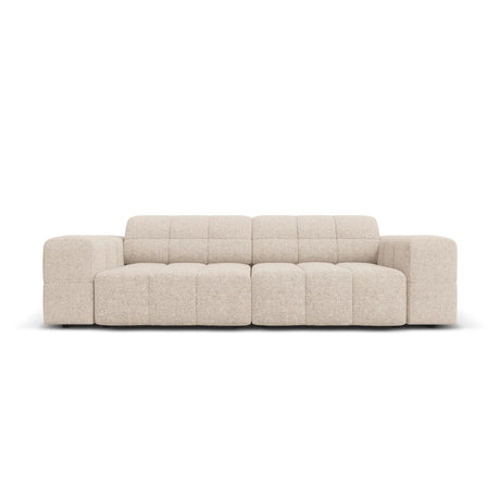 Jennifer 3-Sitzer Sofa mit Bezug aus Chenille (Haga 30) in Beige, 204x102 cm – Bild 1