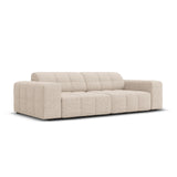 Jennifer 3-Sitzer Sofa mit Bezug aus Chenille (Haga 30) in Beige, 204x102 cm – Bild 3