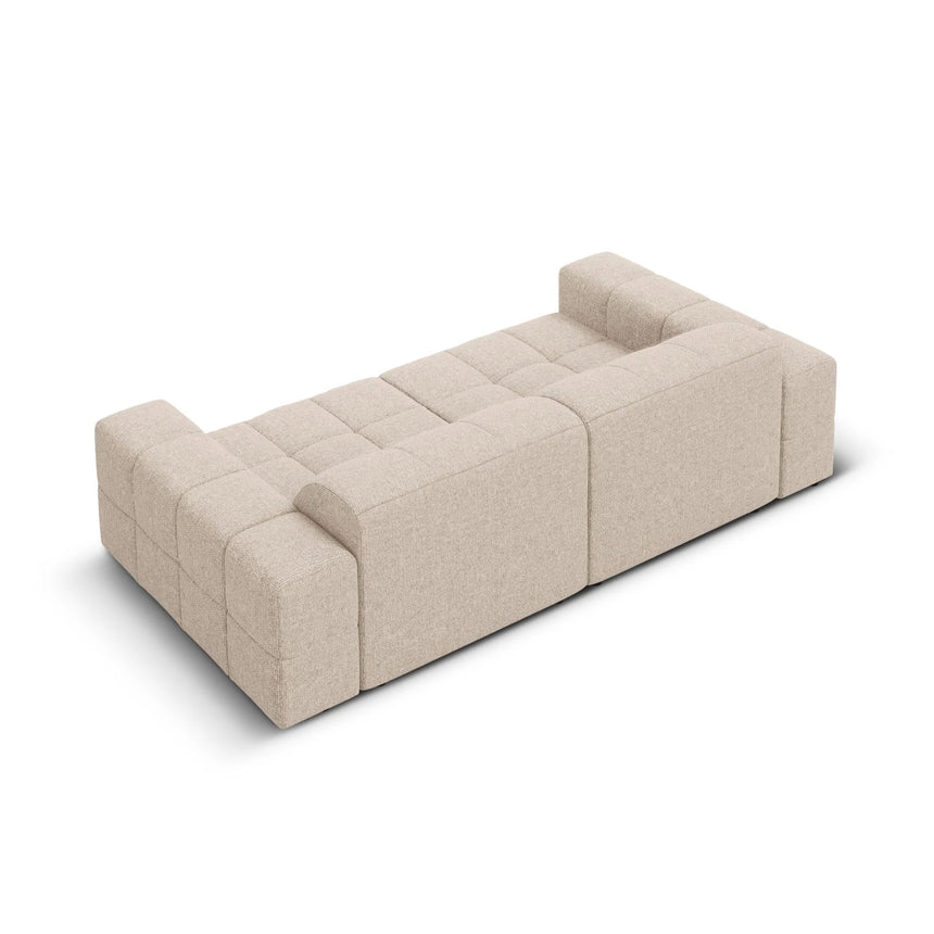 Jennifer 3-Sitzer Sofa mit Bezug aus Chenille (Haga 30) in Beige, 204x102 cm – Bild 5