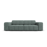 Jennifer 3-Sitzer Sofa mit Bezug aus Chenille (Haga 78) in Petrol, 204x102 cm – Bild 1