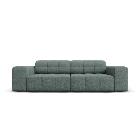 Jennifer 3-Sitzer Sofa mit Bezug aus Chenille (Haga 78) in Petrol, 204x102 cm – Bild 1