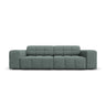 Jennifer 3-Sitzer Sofa mit Bezug aus Chenille (Haga 78) in Petrol, 204x102 cm – Bild 1