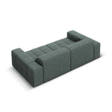 Jennifer 3-Sitzer Sofa mit Bezug aus Chenille (Haga 78) in Petrol, 204x102 cm – Bild 5