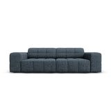Jennifer 3-Sitzer Sofa mit Bezug aus Chenille (Haga 86) in Königsblau, 204x102 cm – Bild 1