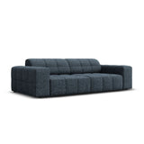 Jennifer 3-Sitzer Sofa mit Bezug aus Chenille (Haga 86) in Königsblau, 204x102 cm – Bild 3