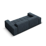 Jennifer 3-Sitzer Sofa mit Bezug aus Chenille (Haga 86) in Königsblau, 204x102 cm – Bild 5
