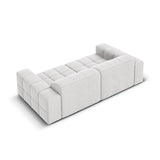 Jennifer 3-Sitzer Sofa mit Bezug aus Samt (Bluvel 03) in Silver, 204x102 cm – Bild 5