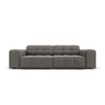 Jennifer 3-Sitzer Sofa mit Bezug aus Samt (Bluvel 13) in Hellgrau, 204x102 cm – Bild 1