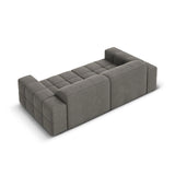 Jennifer 3-Sitzer Sofa mit Bezug aus Samt (Bluvel 13) in Hellgrau, 204x102 cm – Bild 5