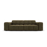 Jennifer 3-Sitzer Sofa mit Bezug aus Samt (Bluvel 77) in Grün, 204x102 cm – Bild 1