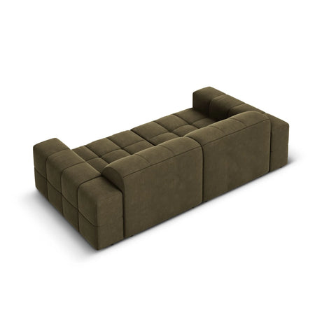 Jennifer 3-Sitzer Sofa mit Bezug aus Samt (Bluvel 77) in Grün, 204x102 cm – Bild 5
