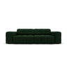 Jennifer 3-Sitzer Sofa mit Bezug aus Samt (Bluvel 78) in Flaschengrün, 204x102 cm – Bild 1