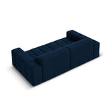 Jennifer 3-Sitzer Sofa mit Bezug aus Samt (Bluvel 86) in Königsblau, 204x102 cm – Bild 5
