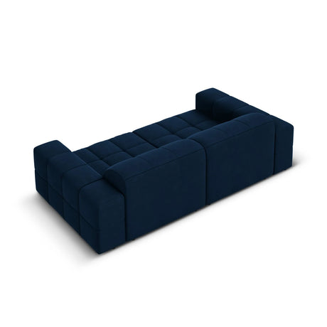 Jennifer 3-Sitzer Sofa mit Bezug aus Samt (Bluvel 86) in Königsblau, 204x102 cm – Bild 5